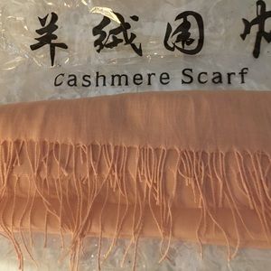 Large Scarf in Cashmere blend/ Pink